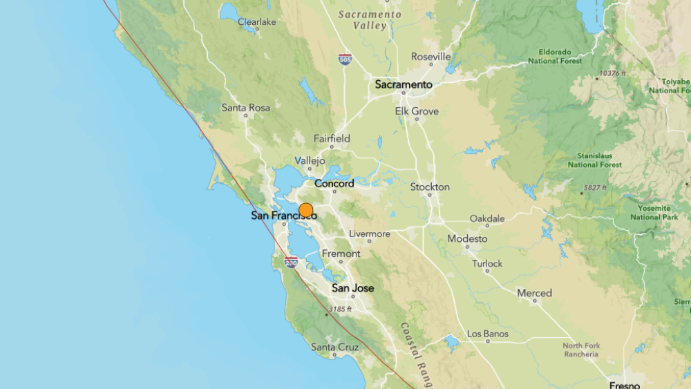 Terremoto de magnitude 4,3 atinge São Francisco, nos EUA