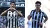 Alan Franco (esq), do Atlético, e Correa, do Botafogo (dir)