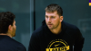 Luka Concic durante treino dos Lakers