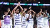 Jogadores do Cruzeiro após o empate sem gols com o Palmeiras no Allianz Parque