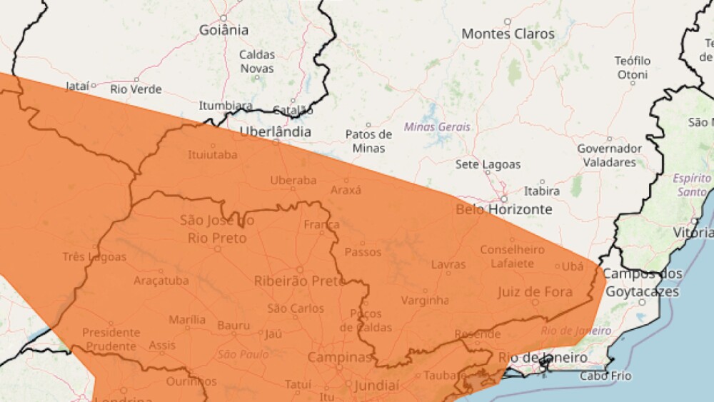 Tempestade e granizo: veja lista das 390 cidades de MG sob alerta laranja do Inmet