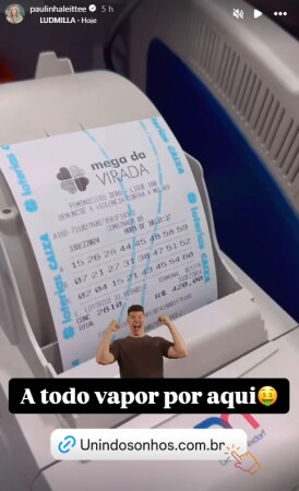 Paulinha Leite mostra preparativos para Mega da Virada