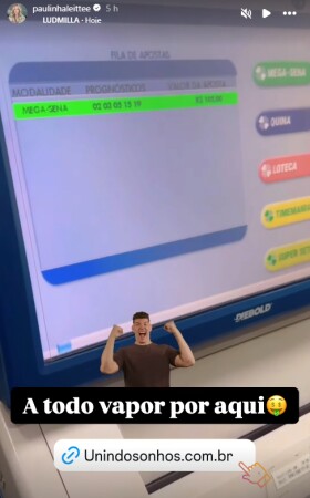 Paulinha Leite mostra preparativos para Mega da Virada