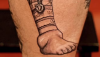 Torcedor da Argentina fez tatuagem com tornozelo inchado de Messi após título da Copa América