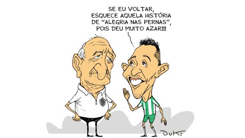 A conversa entre Felipão e Bernard, alvo do Atlético