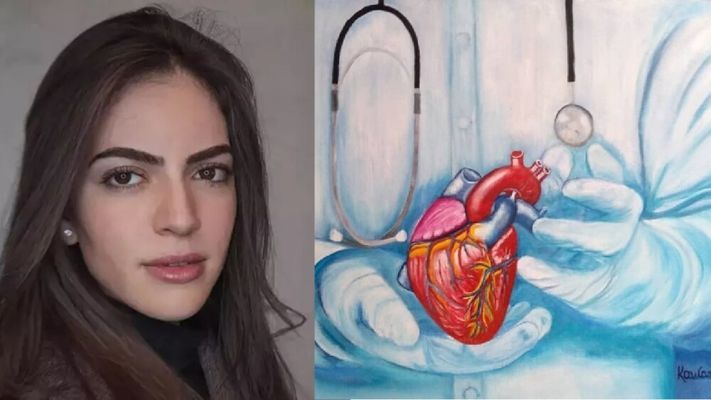 Fotos mostram Kawara Welch e pintura feita por jovem suspeita de stalkear médico mineiro