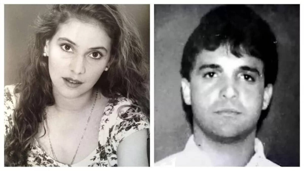 A vítima Nancy Mestre (esquerda) e o homem condenado por assassiná-la, Jaime Saade (direita),